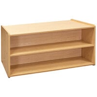 Tot Mate TM2224R.S2222 Maple Laminate Toddler Double Sided Storage Shelf - 46" x 23 1/2" x 23 1/2"; Unassembled