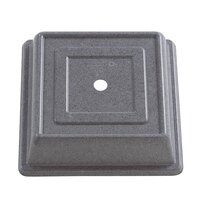 Cambro 978SFVS191 Versa Camcover 10 inch Granite Gray Square Plate Cover - 12/Case