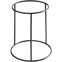 American Metalcraft RSR10 11 3/4 inch Black Round Rubberized Pizza Stand