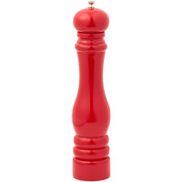 American Metalcraft PMR12 12 inch Red Wooden Pepper Mill