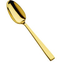 Bon Chef S3700G Roman 6 1/4 inch 18/10 Stainless Steel Extra Heavy Weight Gold Teaspoon - 12/Case