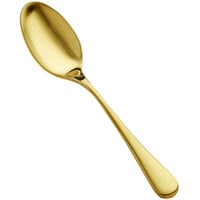 Bon Chef S4100GM Como 6 3/8 inch 18/10 Stainless Steel Extra Heavy Weight Matte Gold Teaspoon - 12/Case