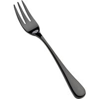 Bon Chef S4008B Como 5 1/2 inch 18/10 Stainless Steel Extra Heavy Weight Black Oyster / Cocktail Fork - 12/Case
