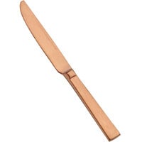 Bon Chef S3718RGM Roman 8 1/2" 18/10 Stainless Steel Extra Heavy Weight Matte Rose Gold Fruit / Dessert Knife - 12/Case