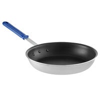 Vollrath Z4012 Wear-Ever 12 inch Aluminum Non-Stick Fry Pan with CeramiGuard II Coating and Blue Cool Handle