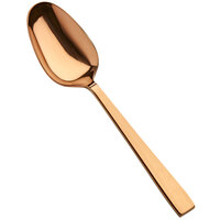 Bon Chef S3704RG Roman 8 3/4 inch 18/10 Stainless Steel Extra Heavy Weight Rose Gold Tablespoon / Serving Spoon - 12/Case