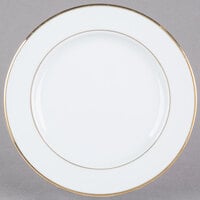 CAC GRY-7 Golden Royal 7 inch Bright White Round Porcelain Plate - 36/Case