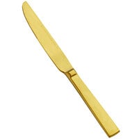 Bon Chef S3718GM Roman 8 1/2" 18/10 Stainless Steel Extra Heavy Weight Matte Gold Fruit / Dessert Knife - 12/Case