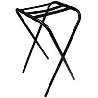 Lancaster Table & Seating 20 inch x 16 1/2 inch x 36 inch Folding Tray Stand Black Metal