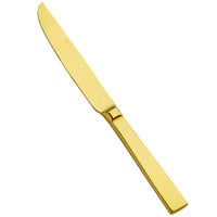 Bon Chef S3718G Roman 8 1/2" 18/10 Stainless Steel Extra Heavy Weight Gold Fruit / Dessert Knife - 12/Case