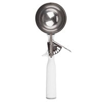 Vollrath 47139 Jacob's Pride #6 White Thumb Press Disher - 5.33 oz.