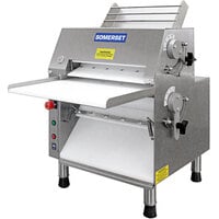 Somerset CDR-1550 15" Countertop Two Stage Front-Operated Dough Sheeter - 120V, 1/2 hp
