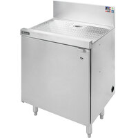 Perlick SC18-18 18 inch Stainless Steel Drainboard Storage Cabinet with Shelf