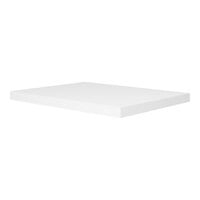 BFM Seating Midtown 30" x 48" Rectangular Indoor Tabletop - White