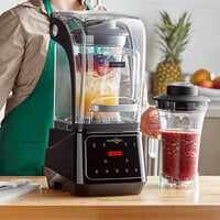 AvaMix Apex HBX20002J 64 oz. 3 1/2 hp Programmable Commercial Blender with Touchpad, Sound Enclosure, and Two Jars - 120V