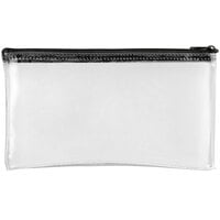 Controltek USA 530977 6" x 11" Clear Vinyl Zippered Bank Wallet