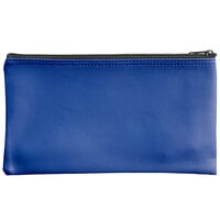 Controltek USA 530979 6" x 11" Blue Vinyl Zippered Bank Wallet