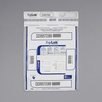 Controltek USA 585044 TripLok White 12 inch x 16 inch Tamper-Evident Cash Deposit Bag with Pocket - 100/Pack