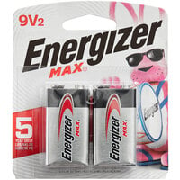 Energizer MAX 522BP-2 9V Alkaline Batteries - 2/Pack