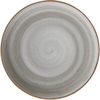 Corona by GET Enterprises PA1607712324 Artisan 9 inch Grey Round Porcelain Coupe Plate - 24/Case