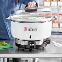 Emperor's Select EGRC Liquid Propane 140 Cup (70 Cup Raw) Gas Rice Cooker and Warmer - 24,000 BTU