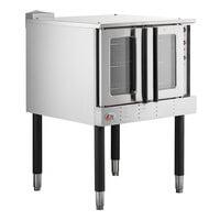 Cooking Performance Group FGC-100-DDL Deep Depth Single Deck Full Size Liquid Propane Convection Oven with Legs - 60,000 BTU