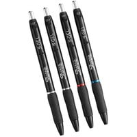 Sharpie 2096174 S-Gel Assorted Ink with Black Barrel 0.7mm Retractable Gel Pen - 4/Pack