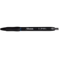 Sharpie 2096146 S-Gel Blue Ink with Black Barrel 0.5mm Retractable Gel Pen - 12/Pack