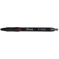 Sharpie 2096136 S-Gel Red Ink with Black Barrel 1.0mm Retractable Gel Pen - 12/Pack