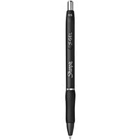 Sharpie 2096140 S-Gel Black Ink with Black Barrel 0.5mm Retractable Gel Pen - 4/Pack