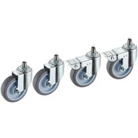 Main Street Equipment 541CASTRCONV 5" Stem Casters - 4/Set