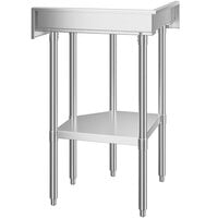 Regency 24 inch x 24 inch 16 Gauge Stainless Steel Corner Work Table