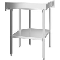 Regency 30 inch x 30 inch 16 Gauge Stainless Steel Corner Work Table