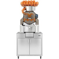 Zumex 08826 Speed S+ Self Service All-in-One High Capacity Automatic Feed Juicer with Wide Mirror Podium - 40 Fruits / Minute