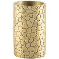 Tablecraft 10743 Crackle Round Gold Aluminum Sugar Tube Holder