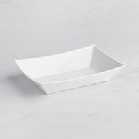 Tablecraft 12350102 Better Burger 9 1/4" x 6 1/2" Rectangular White Melamine Serving Basket