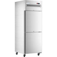 Avantco Z1-R2-AWMS 29" VersaHub WiFi-Enabled Right-Hinged Solid Half Door Stainless Steel Reach-In Refrigerator