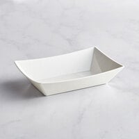 Tablecraft 12350002 Better Burger 8 1/2" x 5 3/4" Rectangular White Melamine Serving Basket