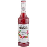 Monin 750 mL Premium Strawberry Rose Flavoring Syrup