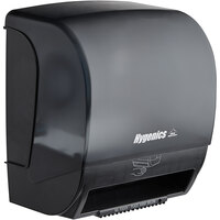 Hygenics Translucent Black Hands-Free Paper Roll Towel Dispenser with Motion Sensor