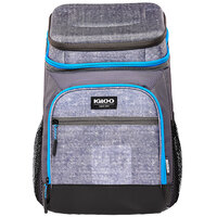 Igloo Gray Small Insulated MaxCold Hardtop Backpack Cooler Bag (Holds 18 Cans)