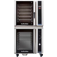 Moffat E35T6/P85M8 Turbofan Full Size Electric Touch Screen Convection Oven with Steam Injection and 8 Tray Holding Cabinet / Proofer - 208V, 3 Phase