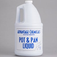 Advantage Chemicals 1 gallon / 128 oz. Concentrated Pot & Pan Liquid Detergent - 4/Case
