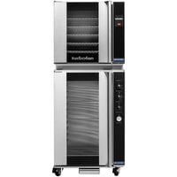 Moffat E32T5/P12M Turbofan Full Size Electric Touch Screen Convection Oven with Steam Injection and 12 Tray Holding Cabinet / Proofer - 220V