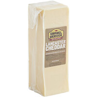 Samuel Weaver Lancaster Sharp White Cheddar Cheese 5 lb. Block - 2/Case