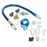 Dormont 1650KIT36 Deluxe SnapFast® 36 inch Gas Connector Kit with Two Elbows and Restraining Cable - 1/2 inch Diameter