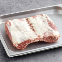 Strauss 10-12 oz. New Zealand Grass-Fed Frenched Lamb Rack - 20/Case