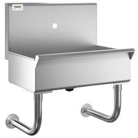 Regency 24" x 17 1/2" Single-Hole Hand Sink for 1 Wall Mounted Faucet