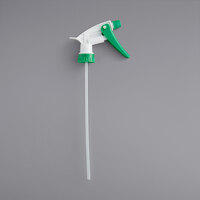 Noble Chemical 9 inch Adjustable Green Plastic Spray Bottle Trigger