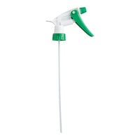Lavex 9" Adjustable Green Plastic Spray Bottle Trigger